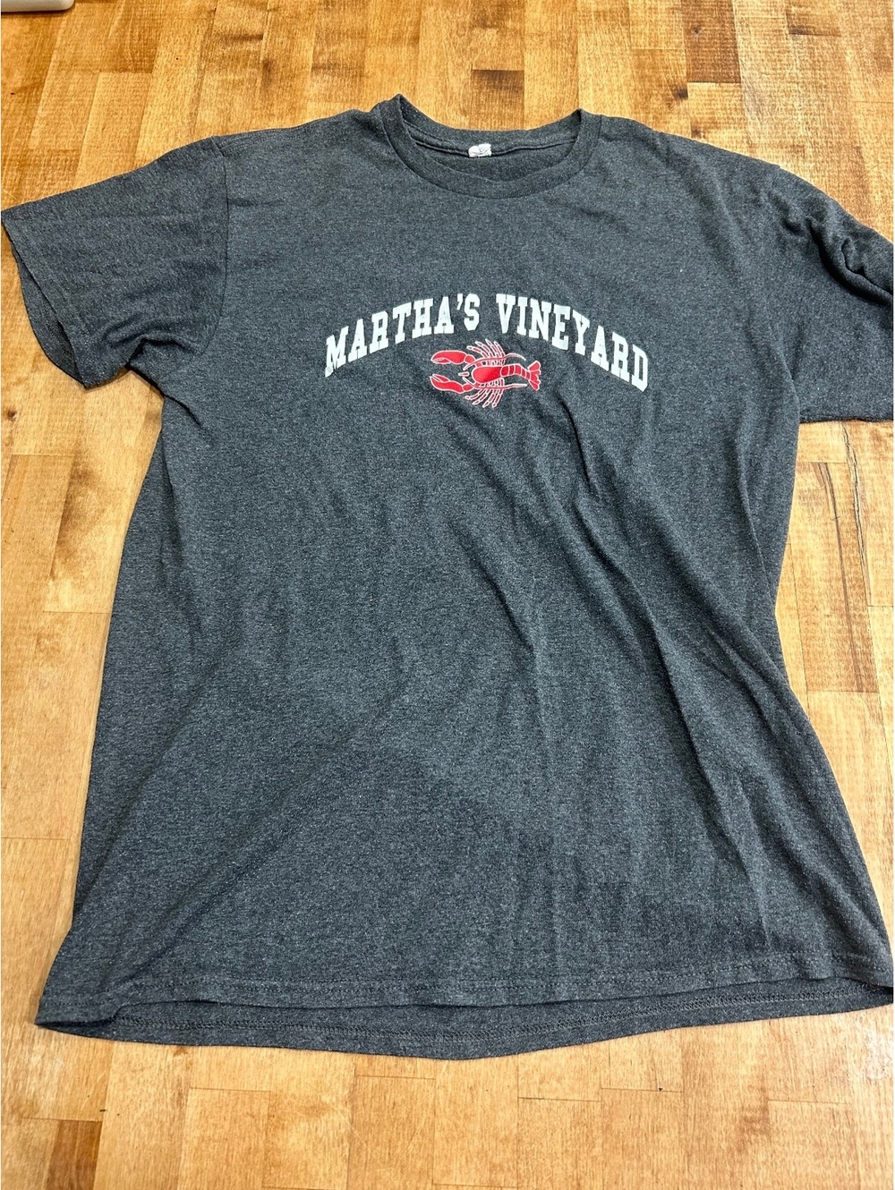 Delta Pro Weight Martha's Vineyard Graphic T-Shirt Charcoal Gray